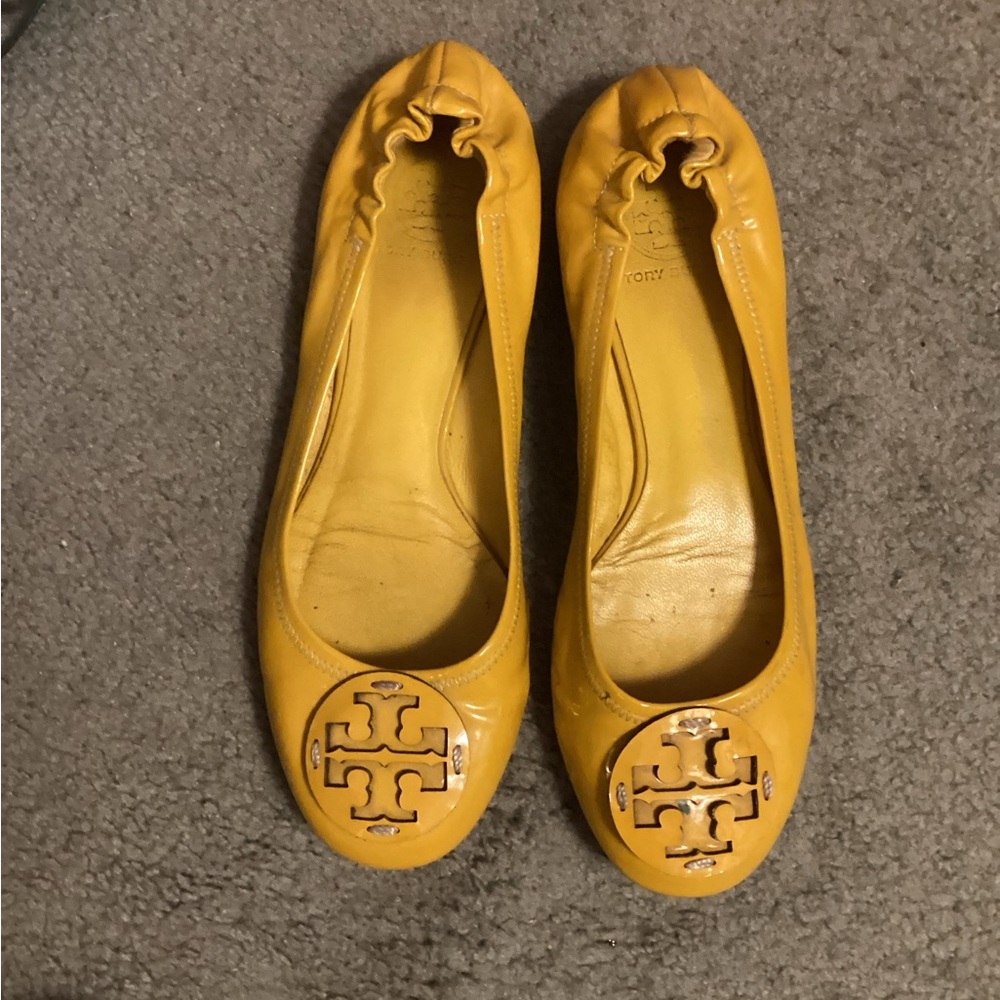 Tory Burch Yellow Flats